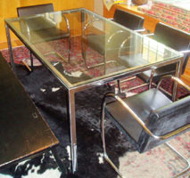pk steel dining table