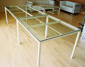 pk steel dining table